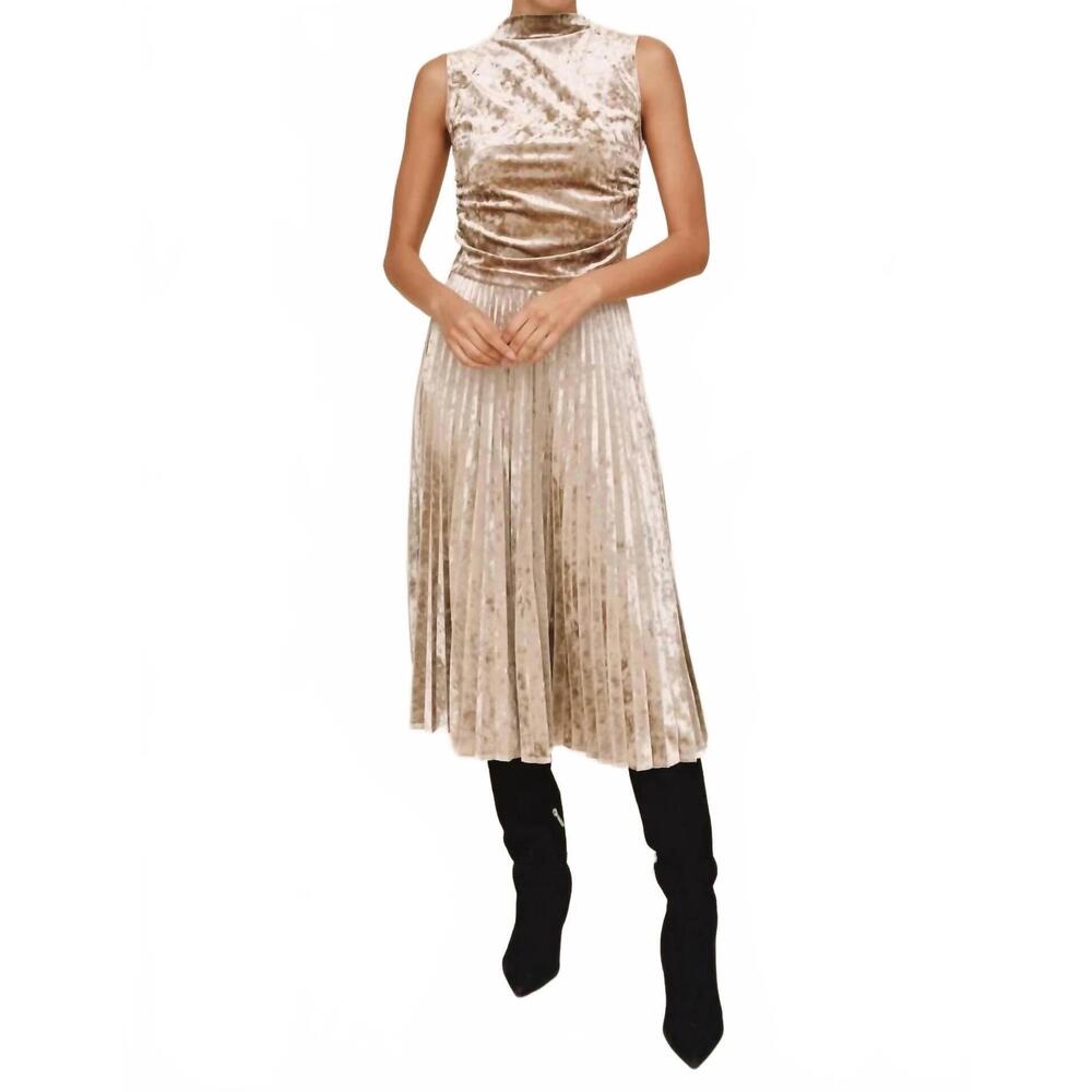 NEW BELLA DAHL sleeveless shirred top in mocha softee